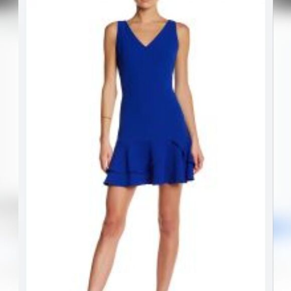 Eliza J Royal Blue Dress. Tiered Hem. Tango. - Picture 13 of 13